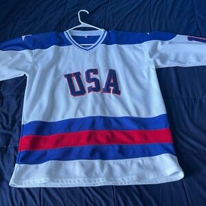 Team USA 1980 Miracle On Ice Olympics Hockey Jersey Medium O’Callahan #17